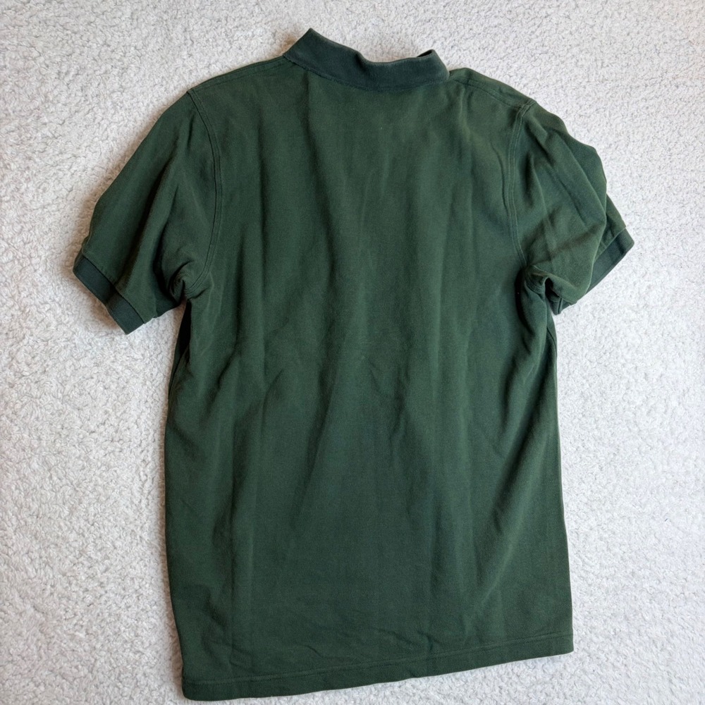 Burberry London Mens Green Pique Polo Shirt Embroidered Knight Logo Size M. - Picture 6 of 8